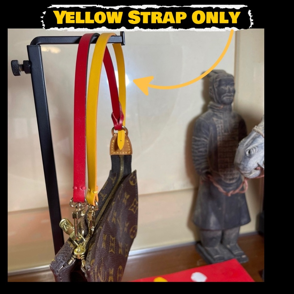 Louis Vuitton Pochette 12" Replacement Strap Gold/Yellow Vintage NWOT